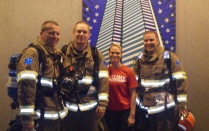 The Fight for Air Climb, was a fundraiser held on March 24, 2012 for the American Lung Association. One World Place, 45 floors, 897 steps. 