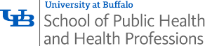 University at Buffalo School of Public Health and Health Professions logo. 